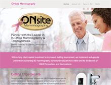 Tablet Screenshot of onsitemammography.com